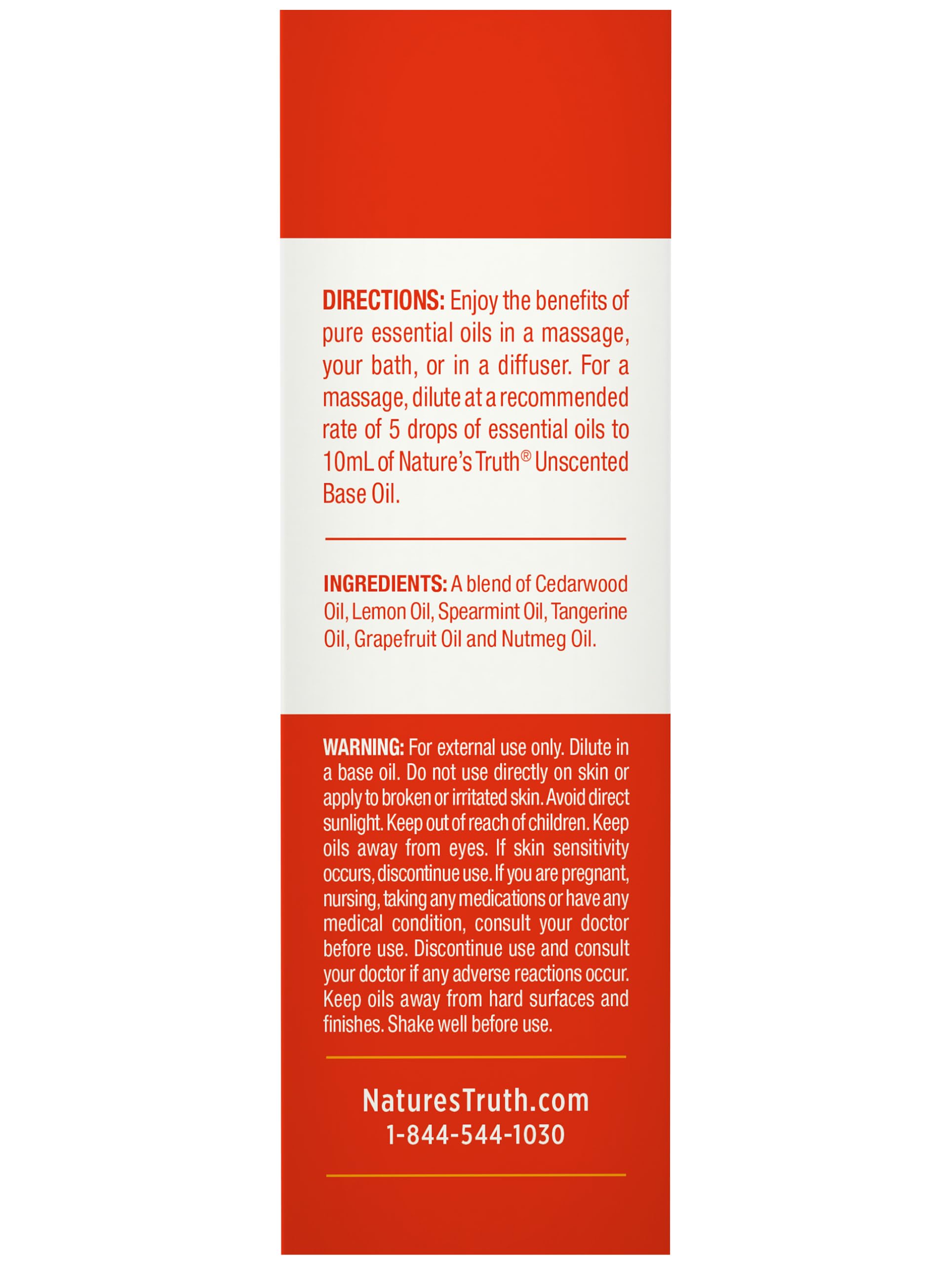 Lab tested Nature's Truth Happiness essential oil confirming purity and quality.