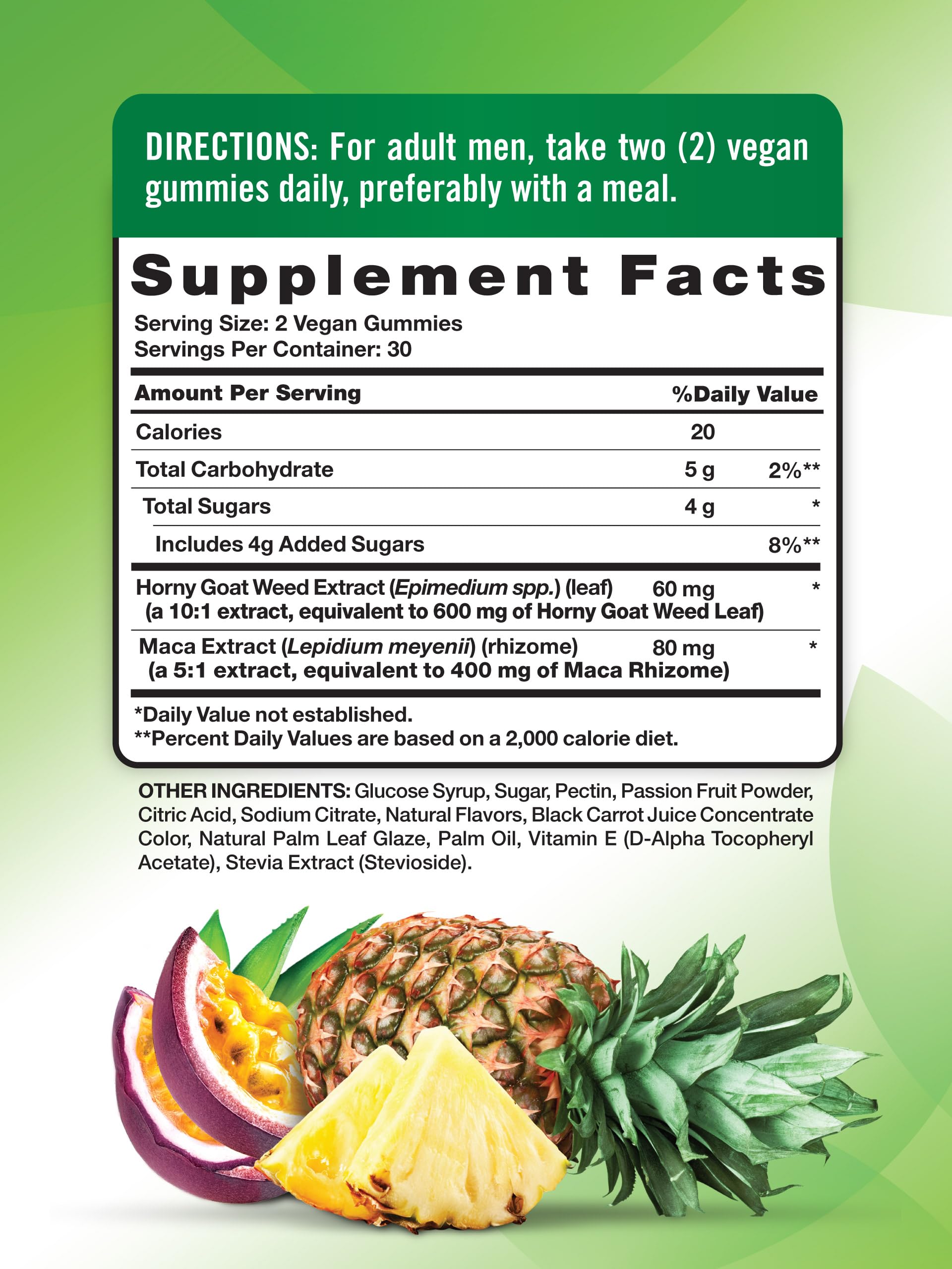 Nature's Truth gummies close up vibrant Passion Punch flavor for daily energy and focus.
