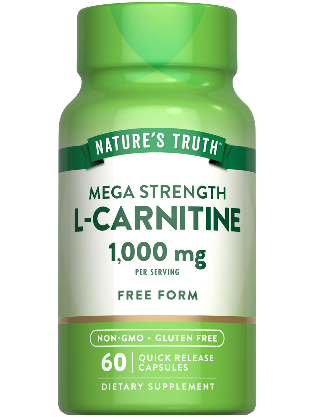 Nature's Truth L-Carnitine 1000mg bottle for daily active use