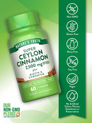 Nature's Truth label closeup showing transparent ingredients