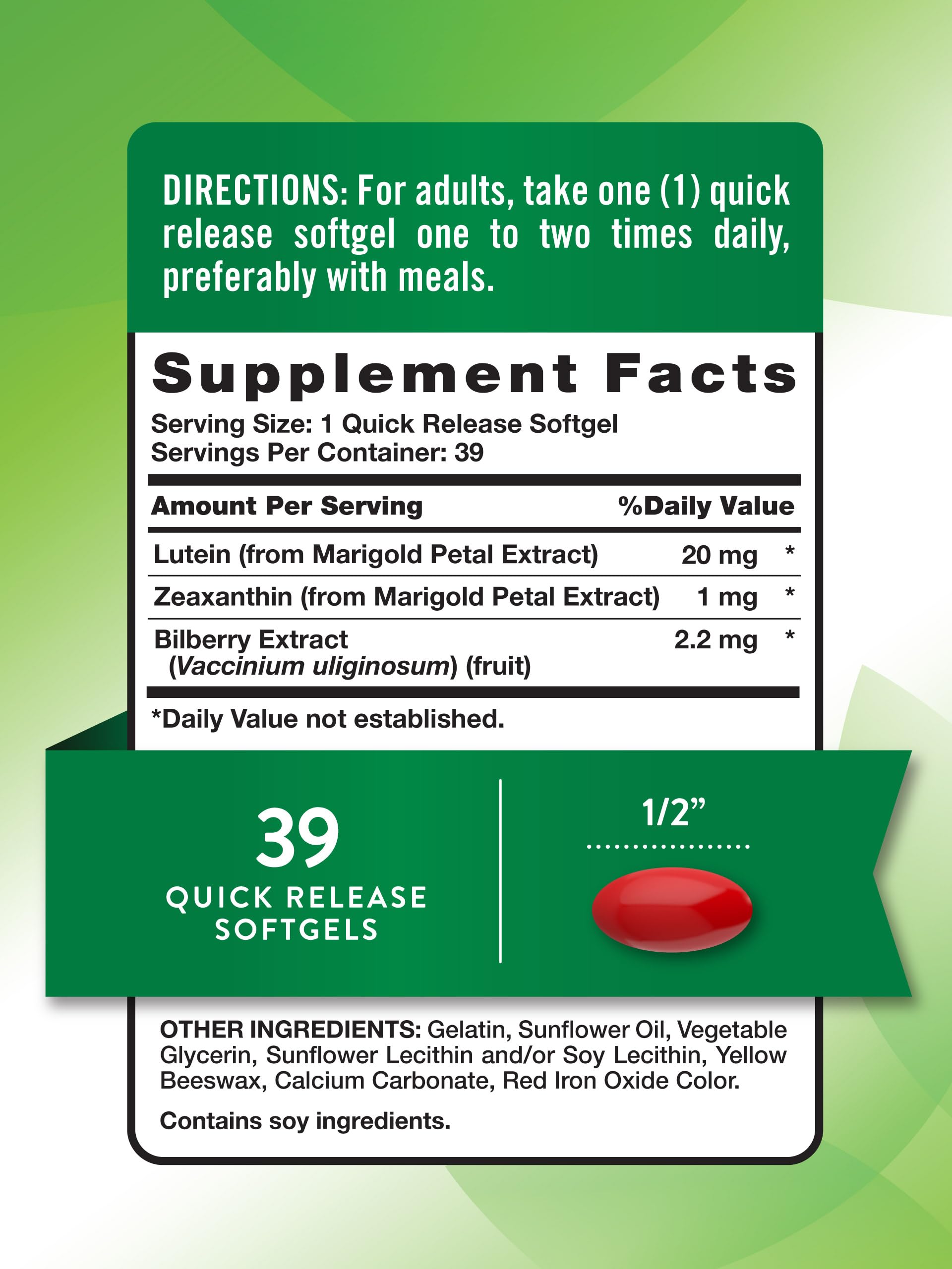 Close-up of quick-release softgels designed for everyday use.