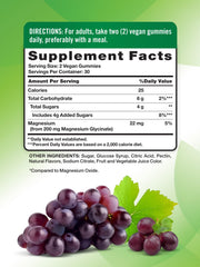 Close-up of Nature's Truth gummies showing grape flavor and chewy texture