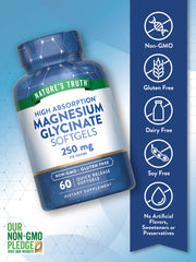 Close-up of Nature's Truth softgels capsules for easy intake.