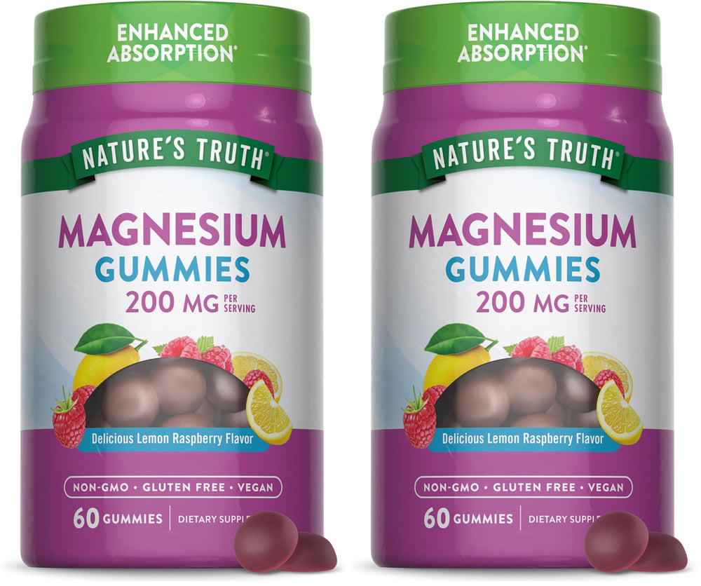 Nature's Truth Magnesium Gummies bottle for easy daily intake.
