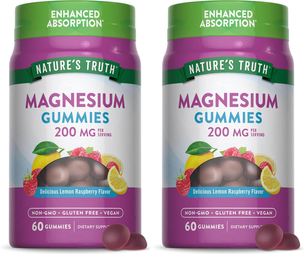 Nature's Truth Magnesium Gummies bottle for easy daily intake.