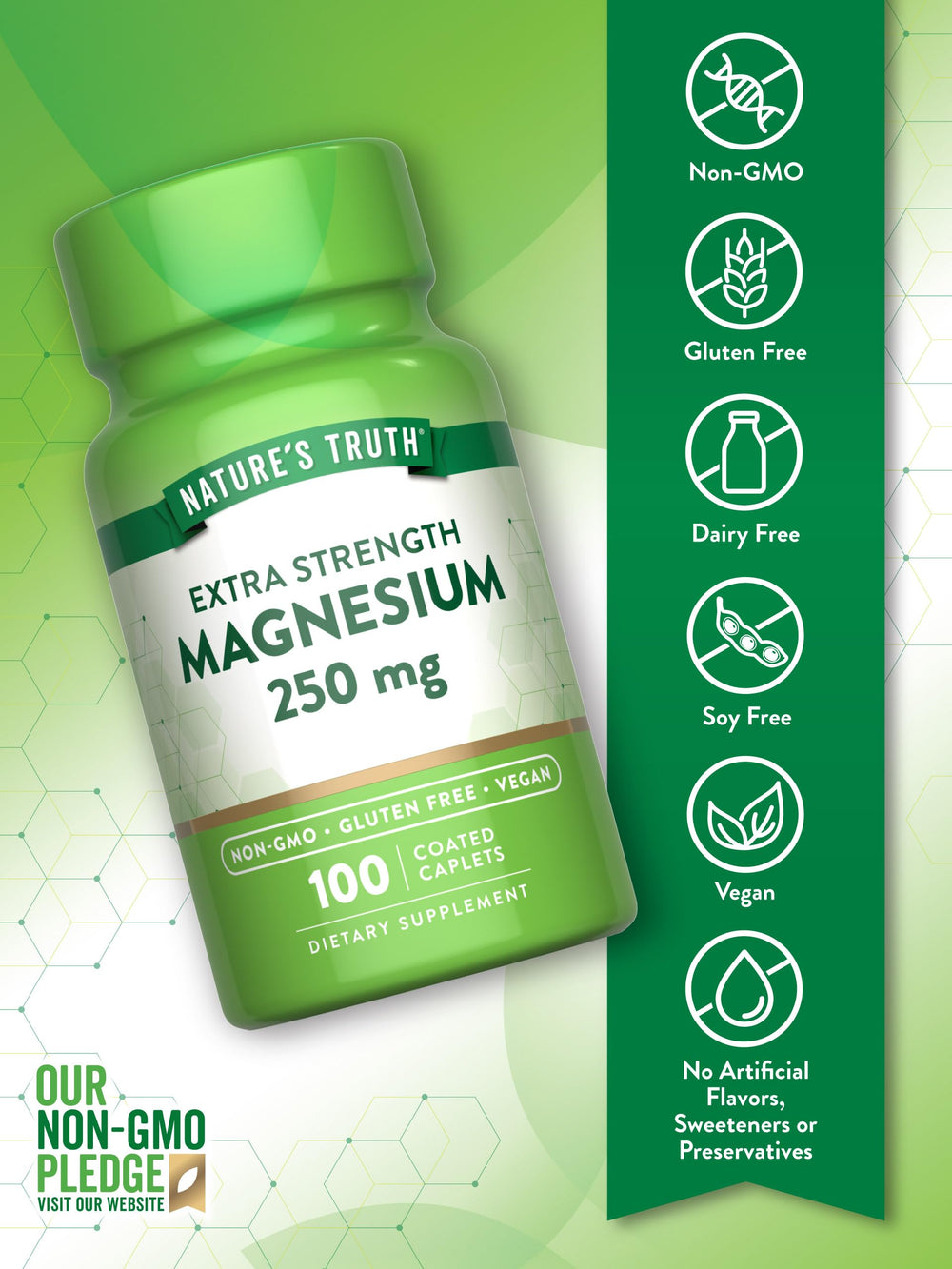 Magnesium oxide ingredient label highlights strength