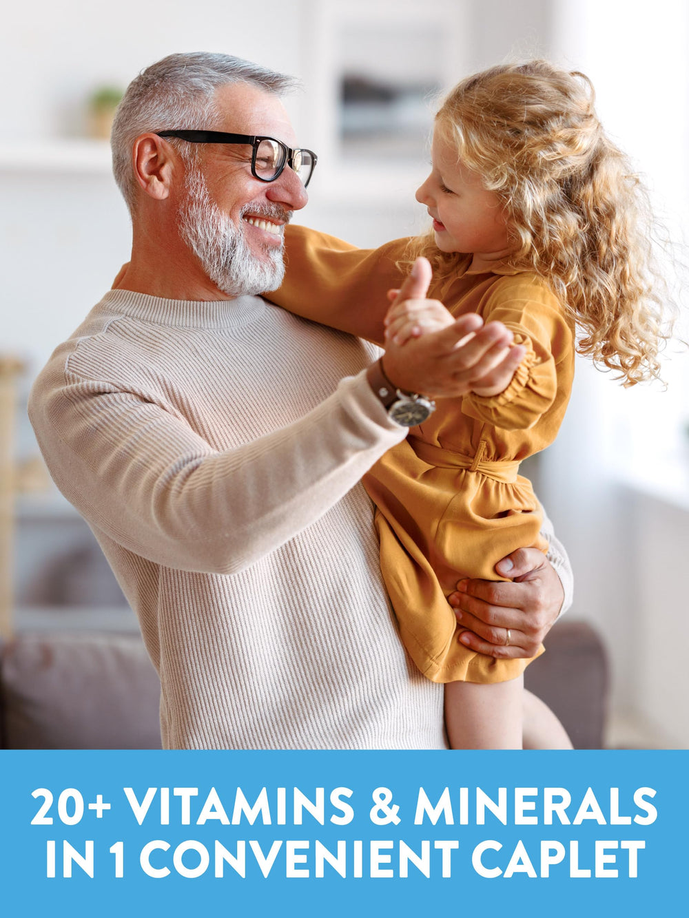 Nature's Truth Men 50+ daily-use scene suggests simple morning routine