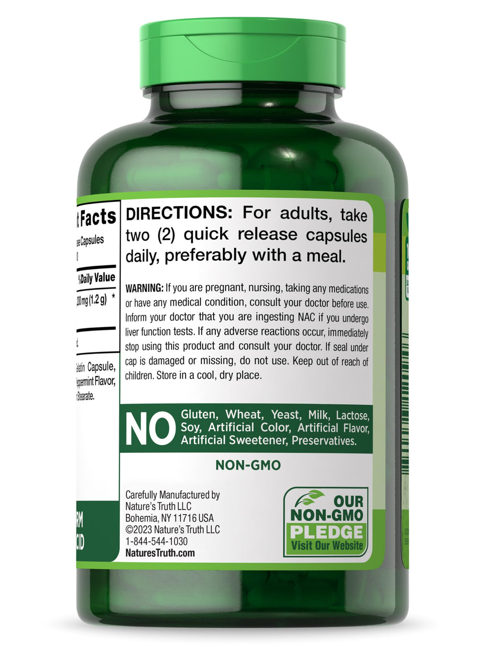 Nature's Truth NAC free-form amino acid capsules for versatile daily use.