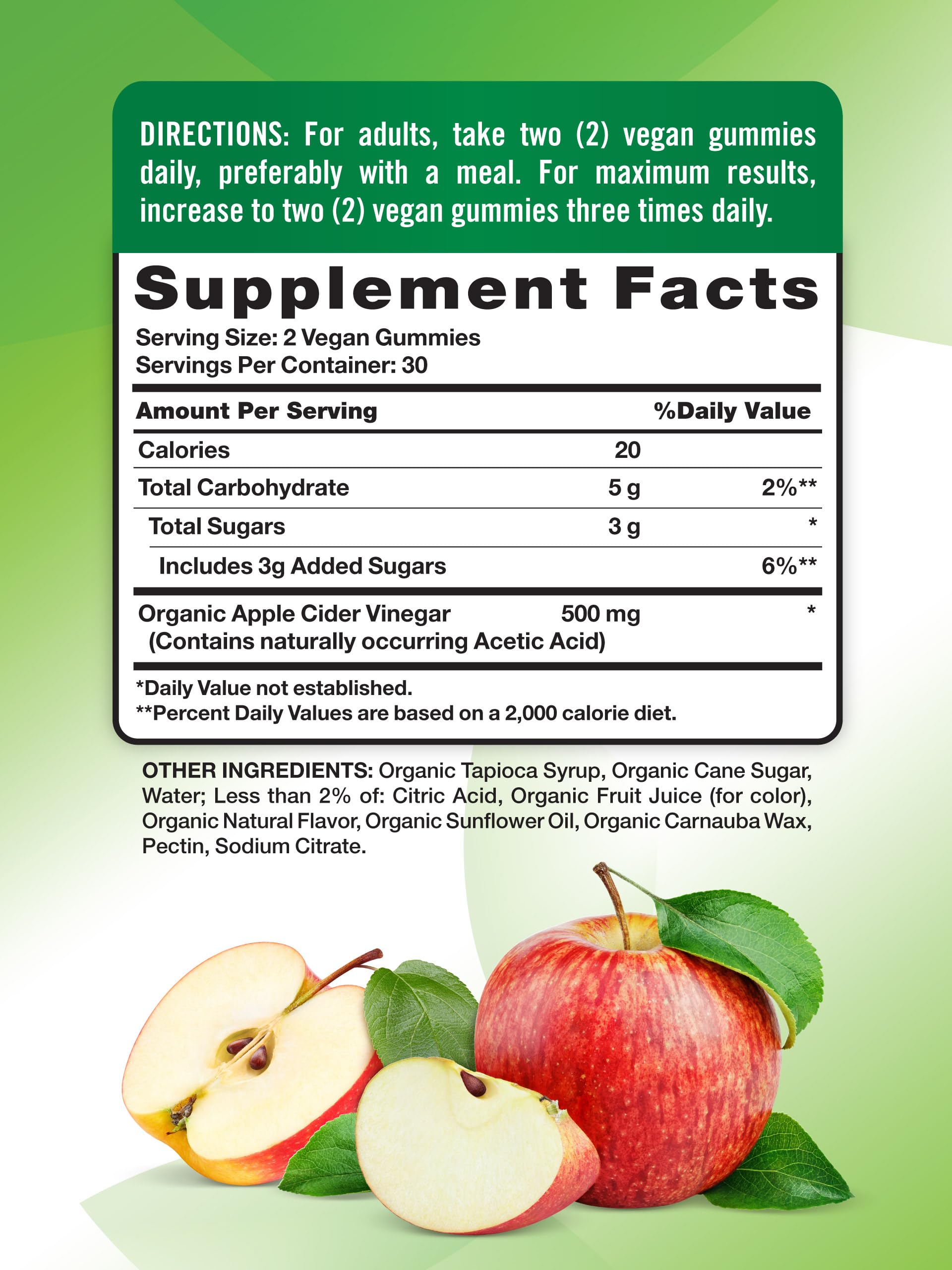 Nature's Truth gummies apple-flavored bite with soft texture for on-the-go routine.
