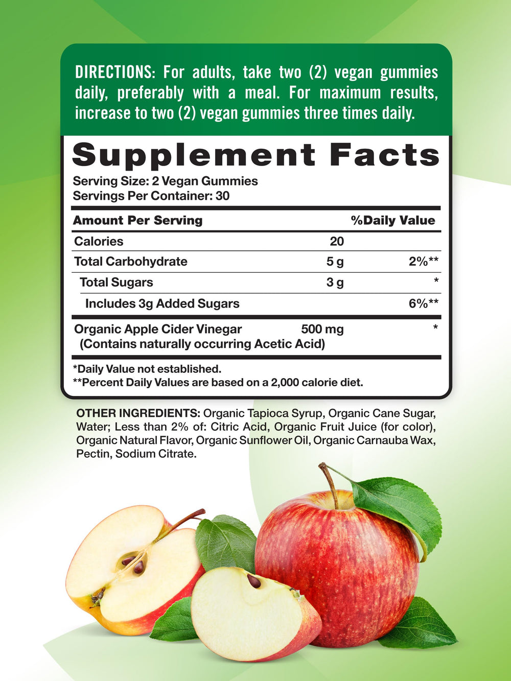 Nature's Truth gummies apple-flavored bite with soft texture for on-the-go routine.