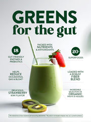 Nature's Truth Organic Greens Powder scoop-in-glass demonstrates easy mixing in water for a refreshing sip.