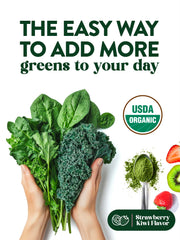 Nature's Truth Organic Greens Powder strawberry-kiwi bowl features flavorful mix for on-the-go smoothies.