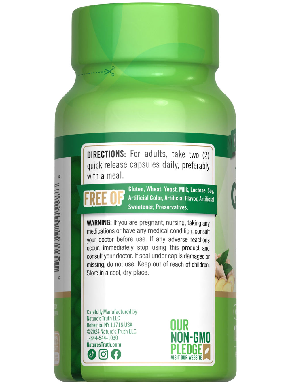 Nature's Truth packaging with 100-count bottle supports ongoing daily routines.