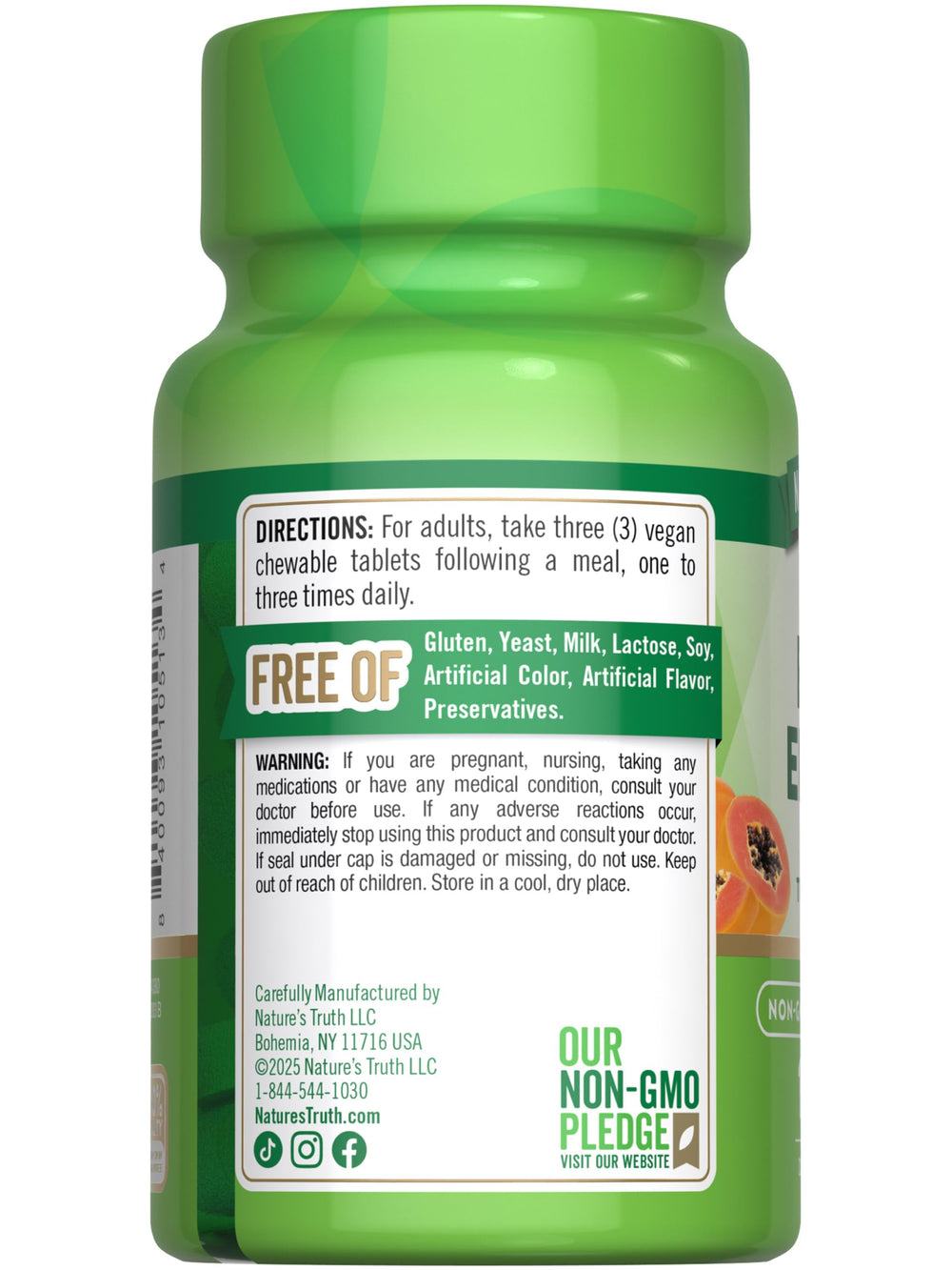 Nature's Truth packaging inside view reveals a 120-count supply.