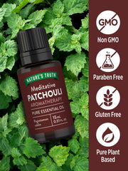 Nature's Truth Patchouli oil shower-bath usage for a soothing ritual
