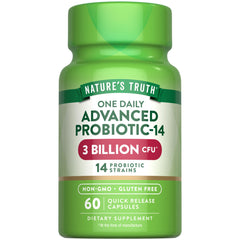 Nature's Truth Probiotics bottle front for daily gut support.