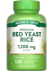 Nature's Truth Red Yeast Rice capsules bottle 1200 mg for daily wellness