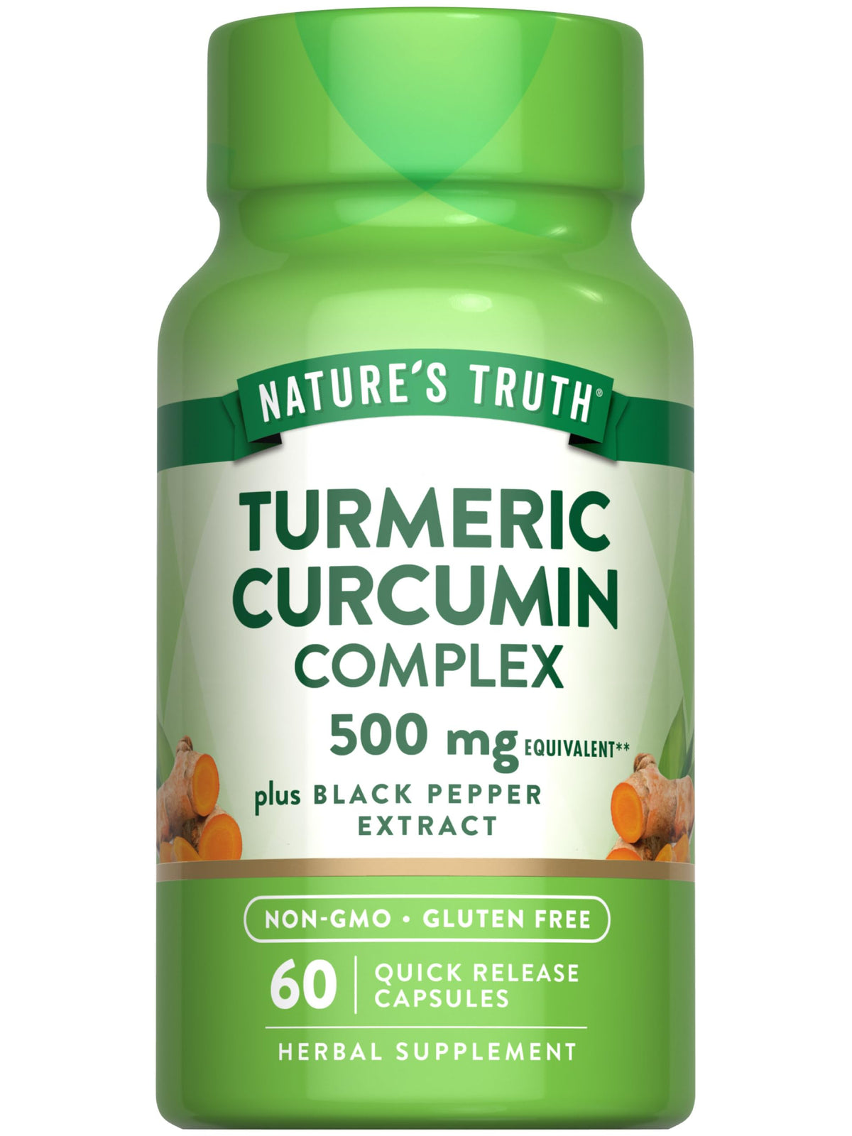 Nature's Truth Turmeric Curcumin bottle ready for daily wellness.