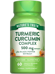 Nature's Truth Turmeric Curcumin bottle ready for daily wellness.