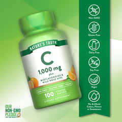 Nature's Truth vegan supplement label communicates clean, allergen-free ingredients.