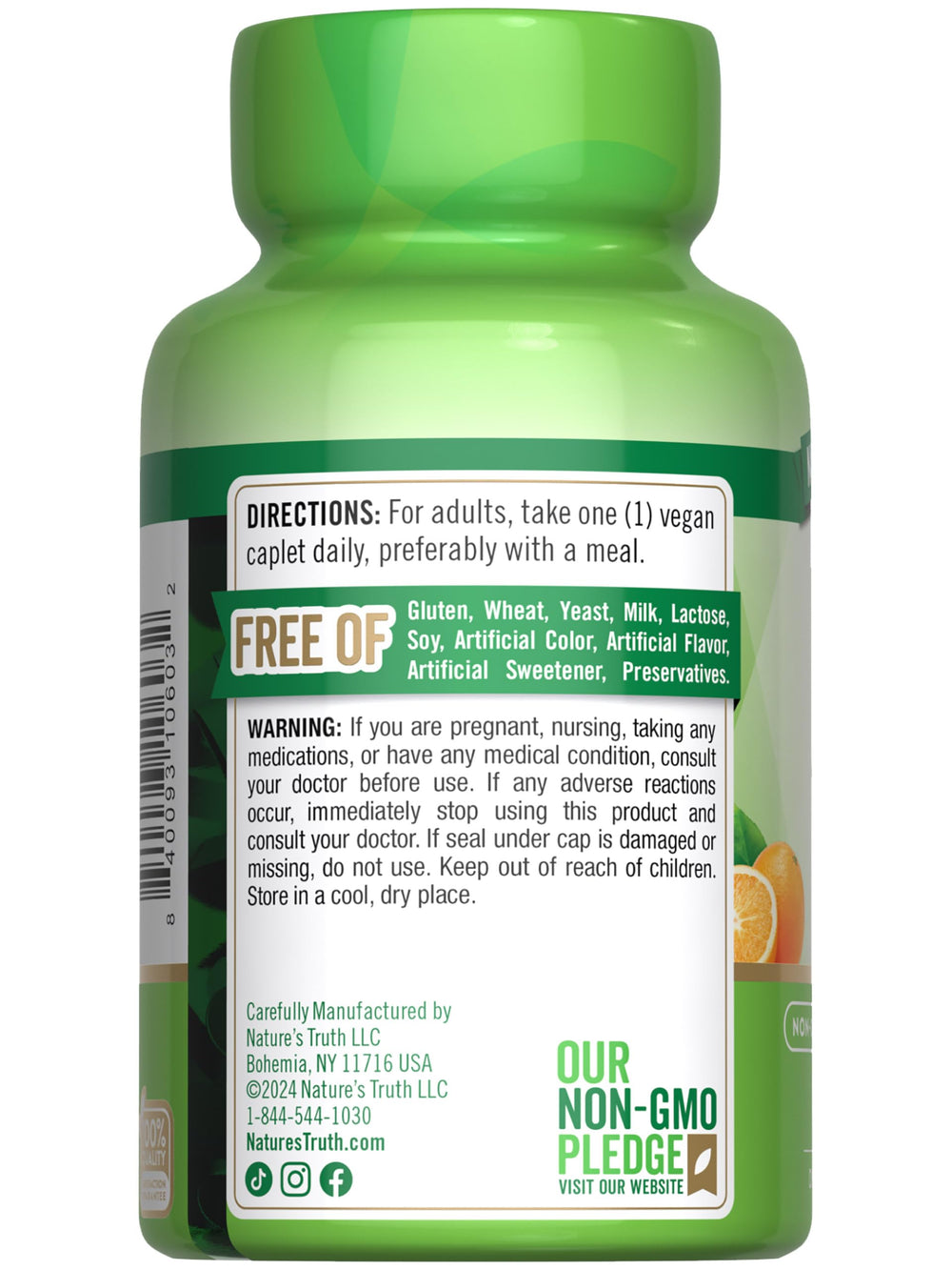 Lifestyle photo showing easy daily use with Nature's Truth Vitamin C 1000 mg