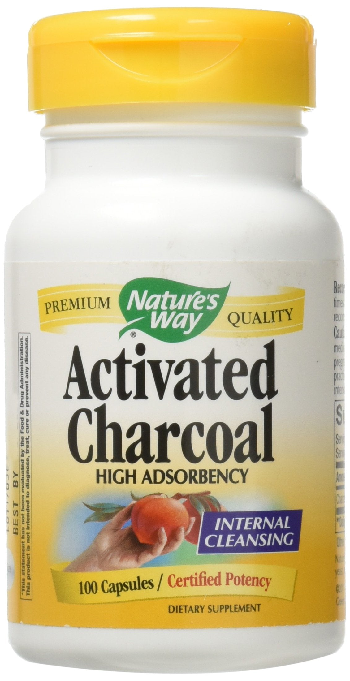 Nature's Way Activated Charcoal bottle for daily digestive support
