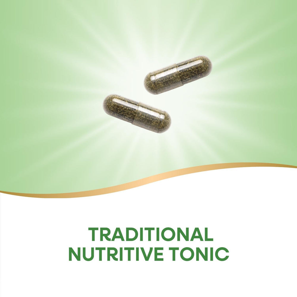 Serving size indication 840 mg on Nature's Way Alfa-Max package