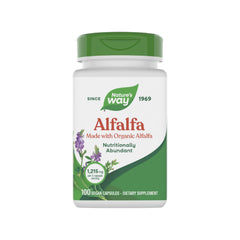 Nature's Way Alfalfa, botella-capsulas: complemento diario para apoyar tu bienestar.