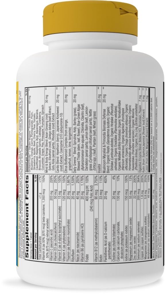 Nature's Way Alive! 50+ Ultra capsule close-up reveals essential vitamins.