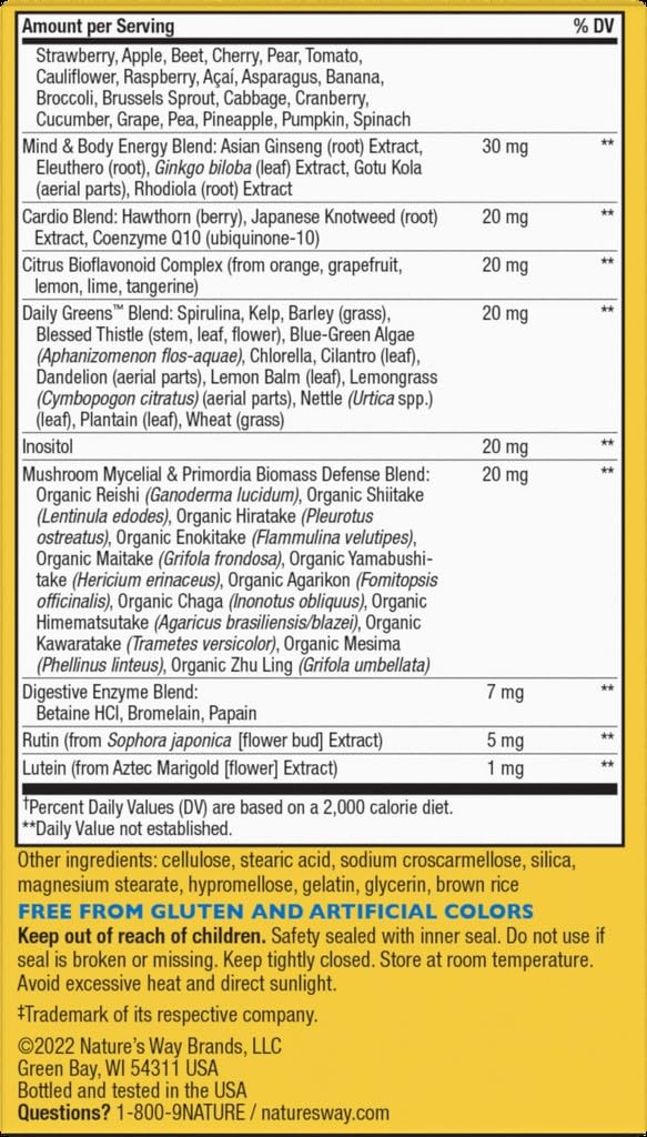 Nature's Way Alive! 50+ Ultra tablets shown for on-the-go wellness.