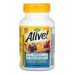 Nature's Way Alive! Once Daily Men's 50+ Ultra bottle for daily energy support.