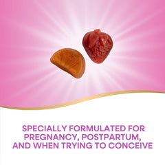 Nature's Way Alive Prenatal DHA benefits scene illustrating baby eye and brain development