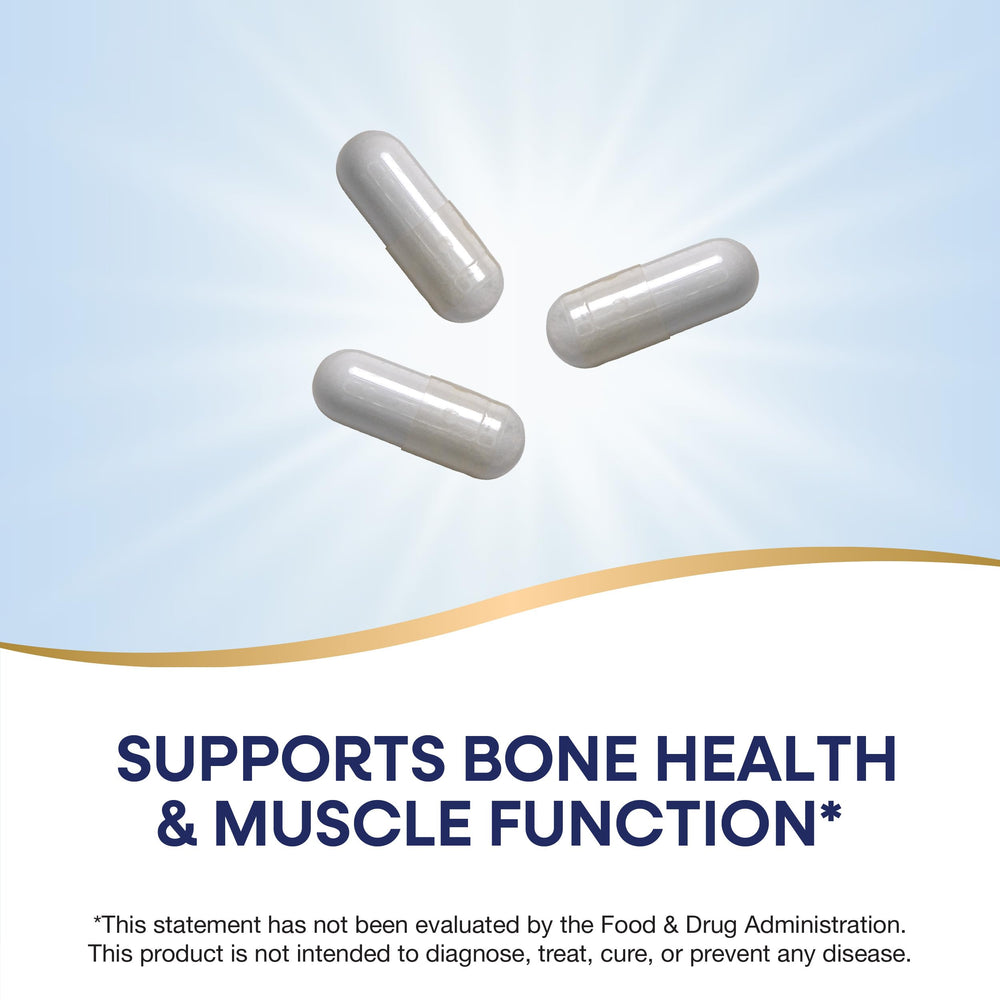Nature's Way Calcium Magnesium D3 Complex gluten free seal communicates wheat free assurance
