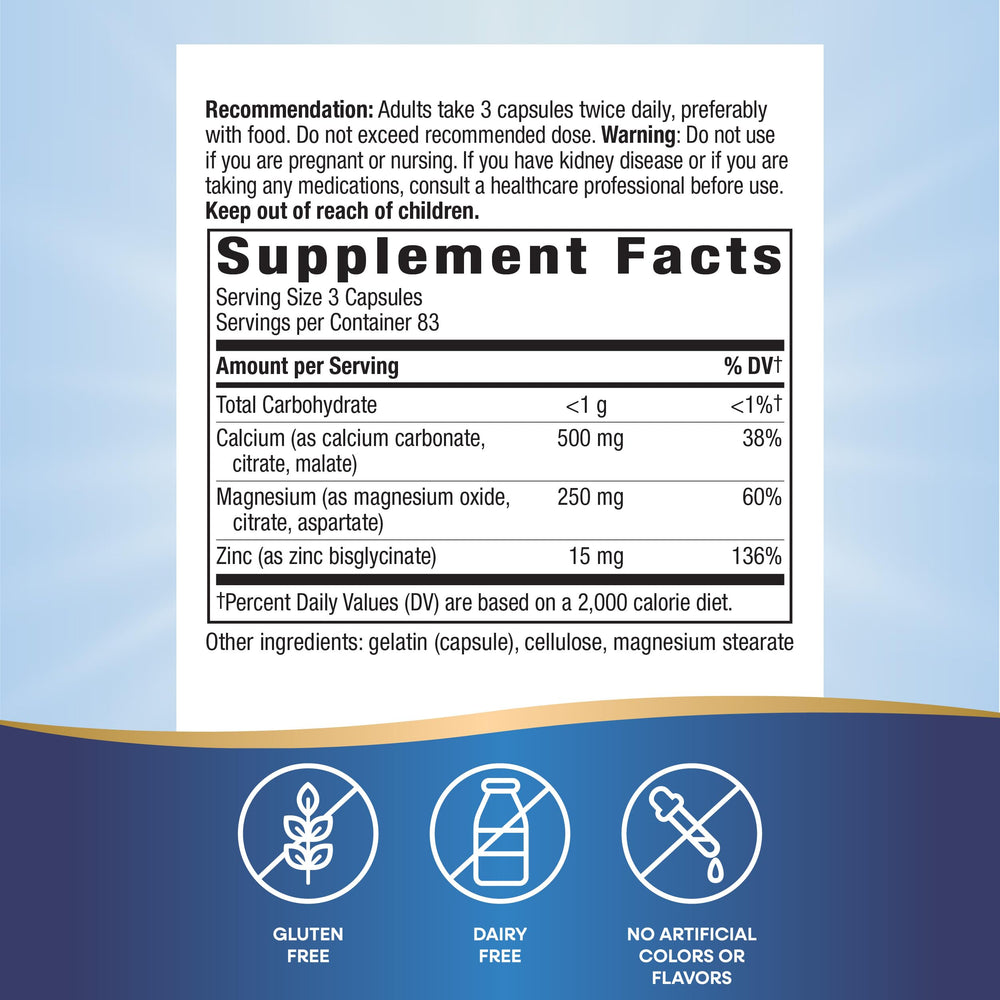 Back panel shows adult dosage directions and food guidance