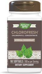 Nature's Way Chlorofresh bottle label showing odor control potential