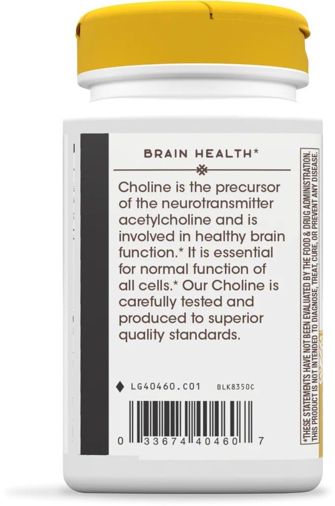 Nature's Way Choline pack-of-2 bottles signaling value and consistent daily intake.
