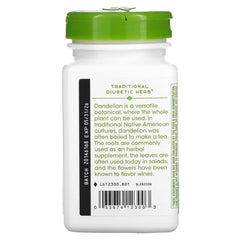 Nature's Way Dandelion Root capsules on a clean surface for daily herbal intake.