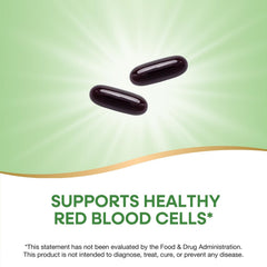 Close-up of Nature's Way Energizing Iron softgels ready for daily use.