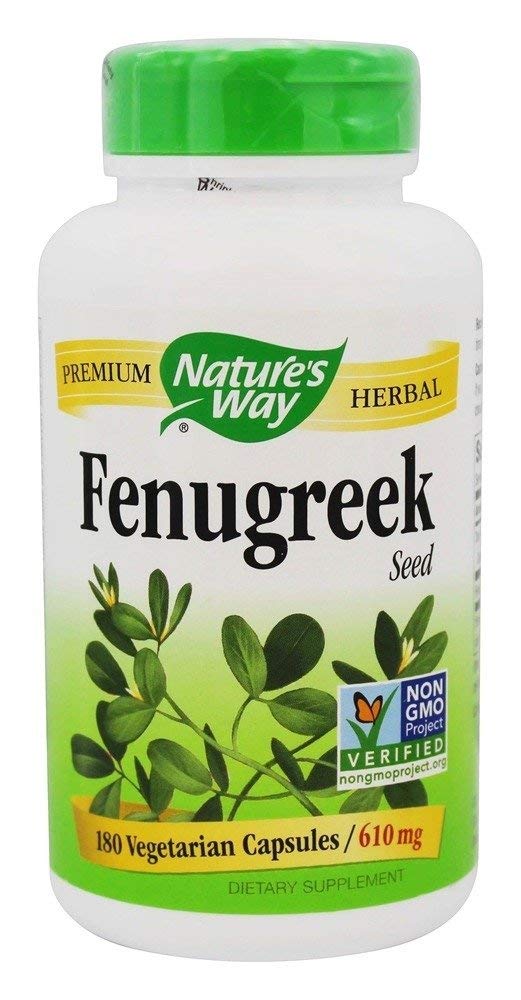 Fenugreek seeds in a bowl ready for seasoning in Nature's Way package.