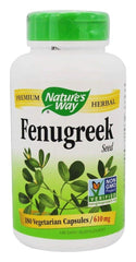 Fenugreek seeds in a bowl ready for seasoning in Nature's Way package.