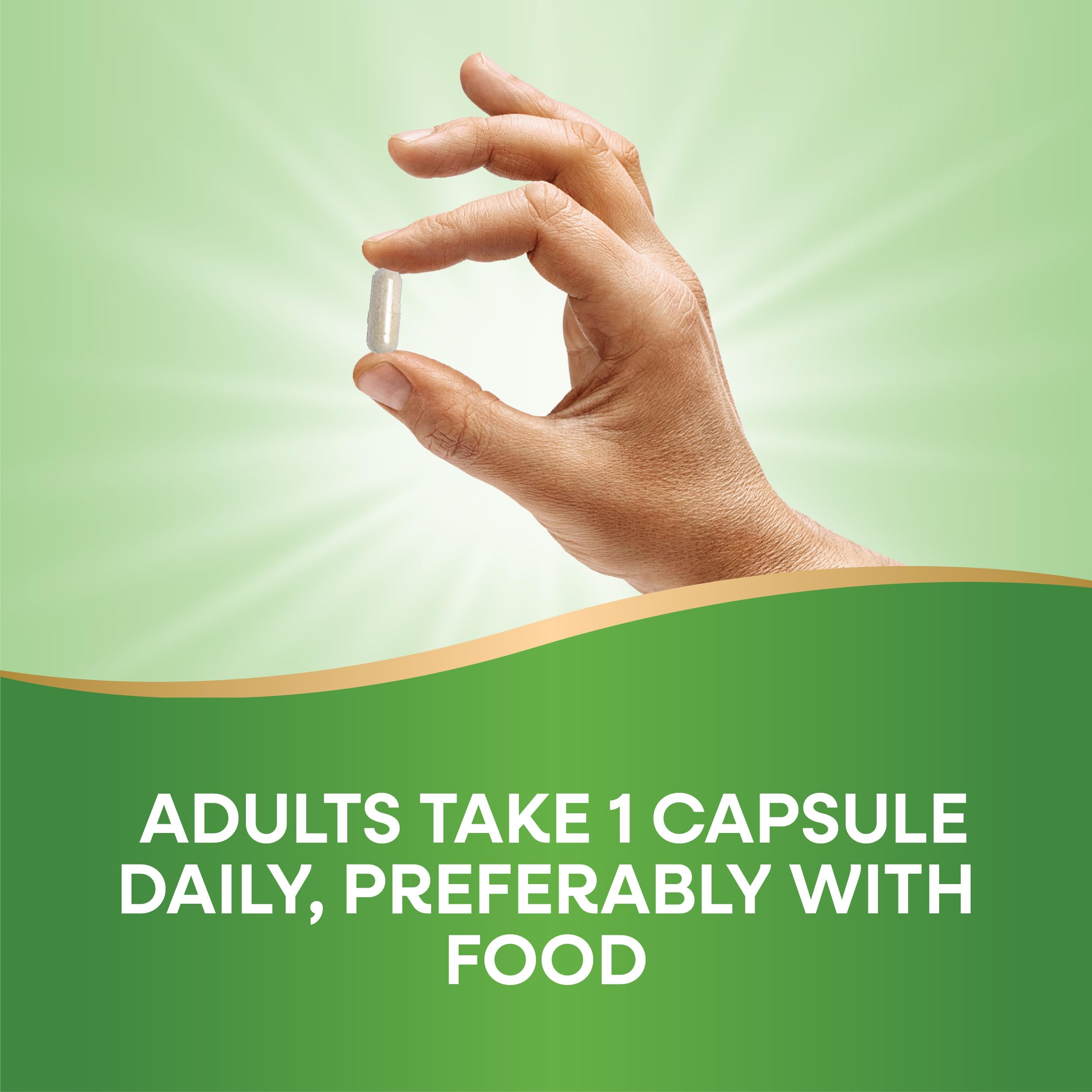 Nature's Way Folic Acid nutrition facts panel highlights 800 mcg DFE per serving