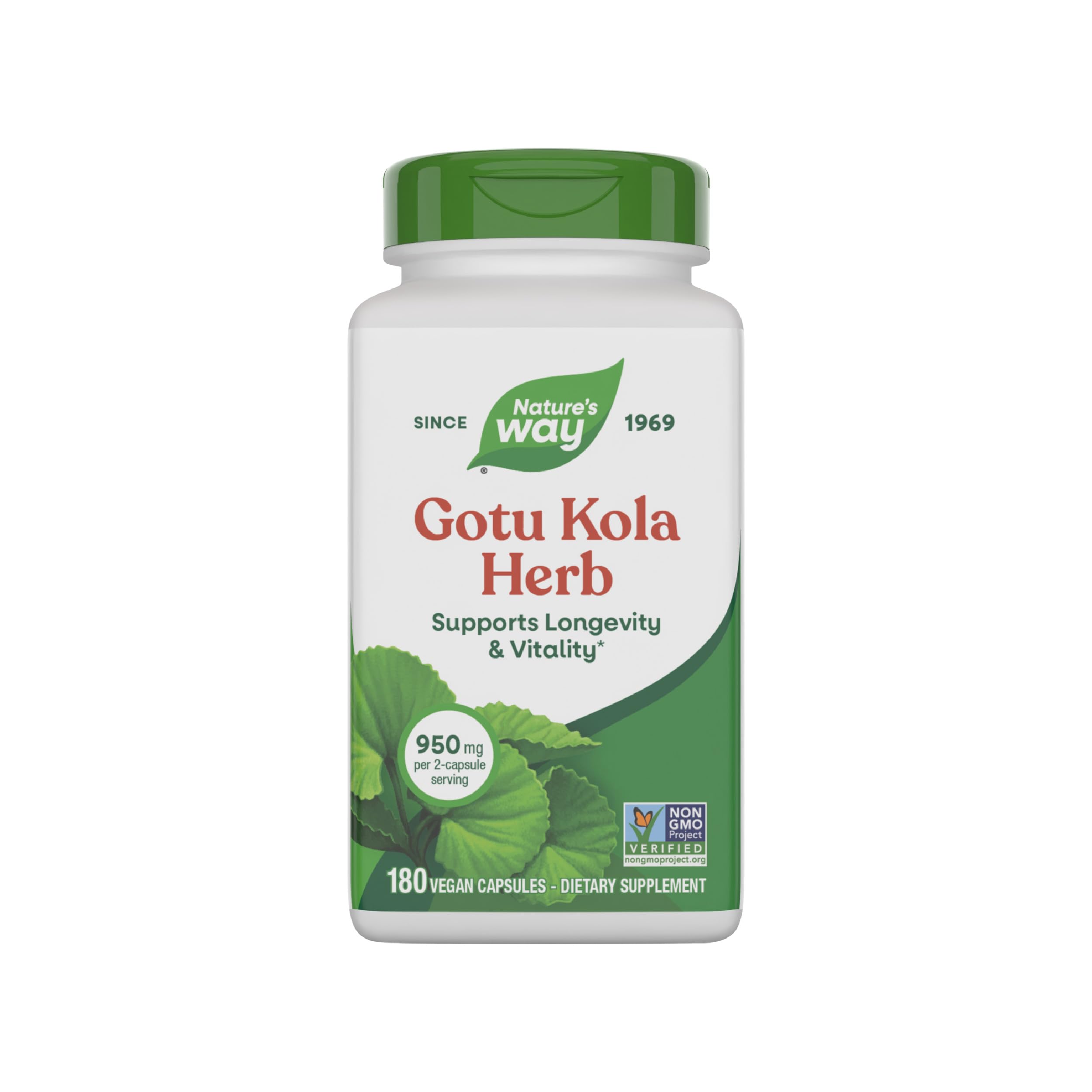 Nature's Way Gotu Kola bottle front for everyday vitality support.