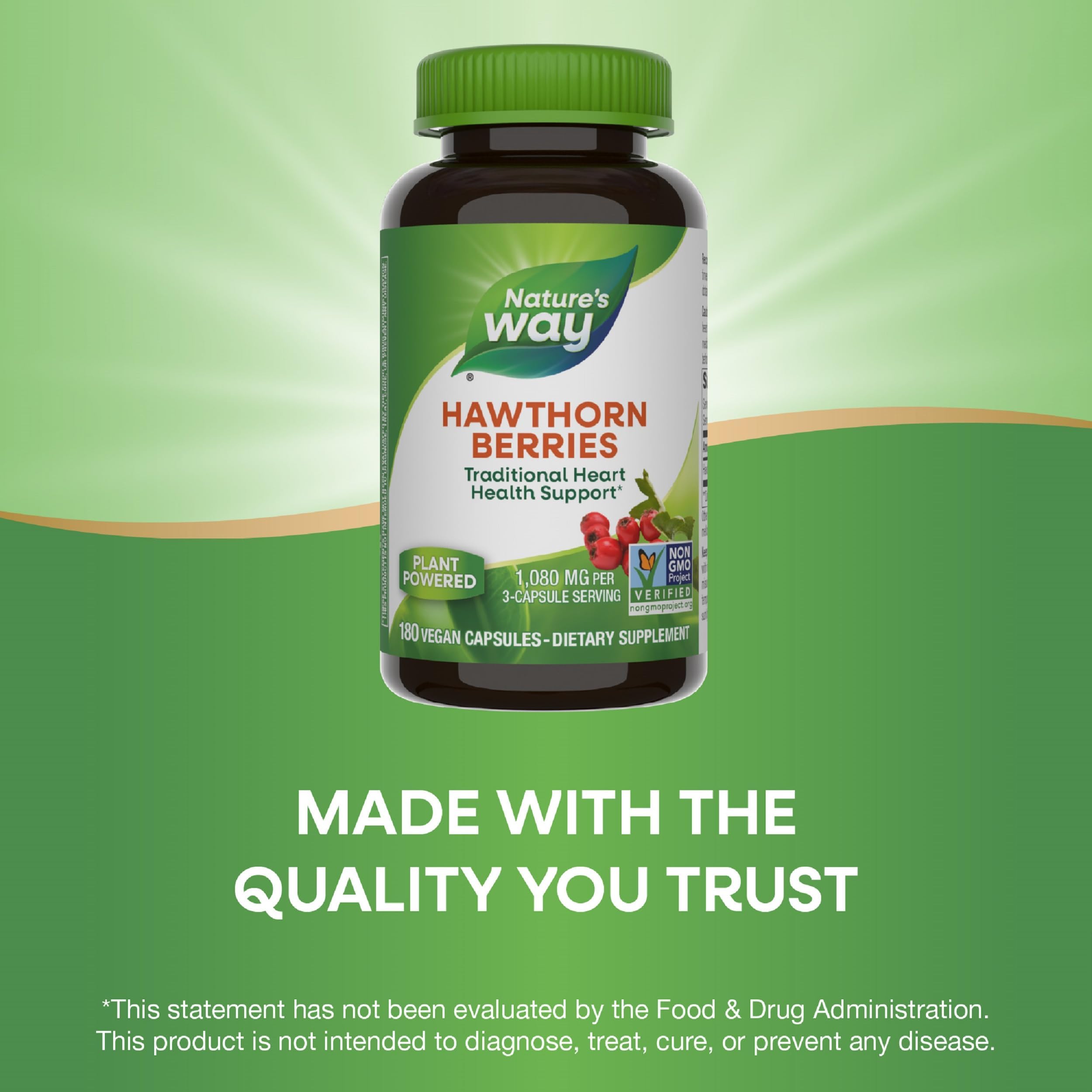 Nature's Way Hawthorn Berries two-pack packaging communicates value and convenience.