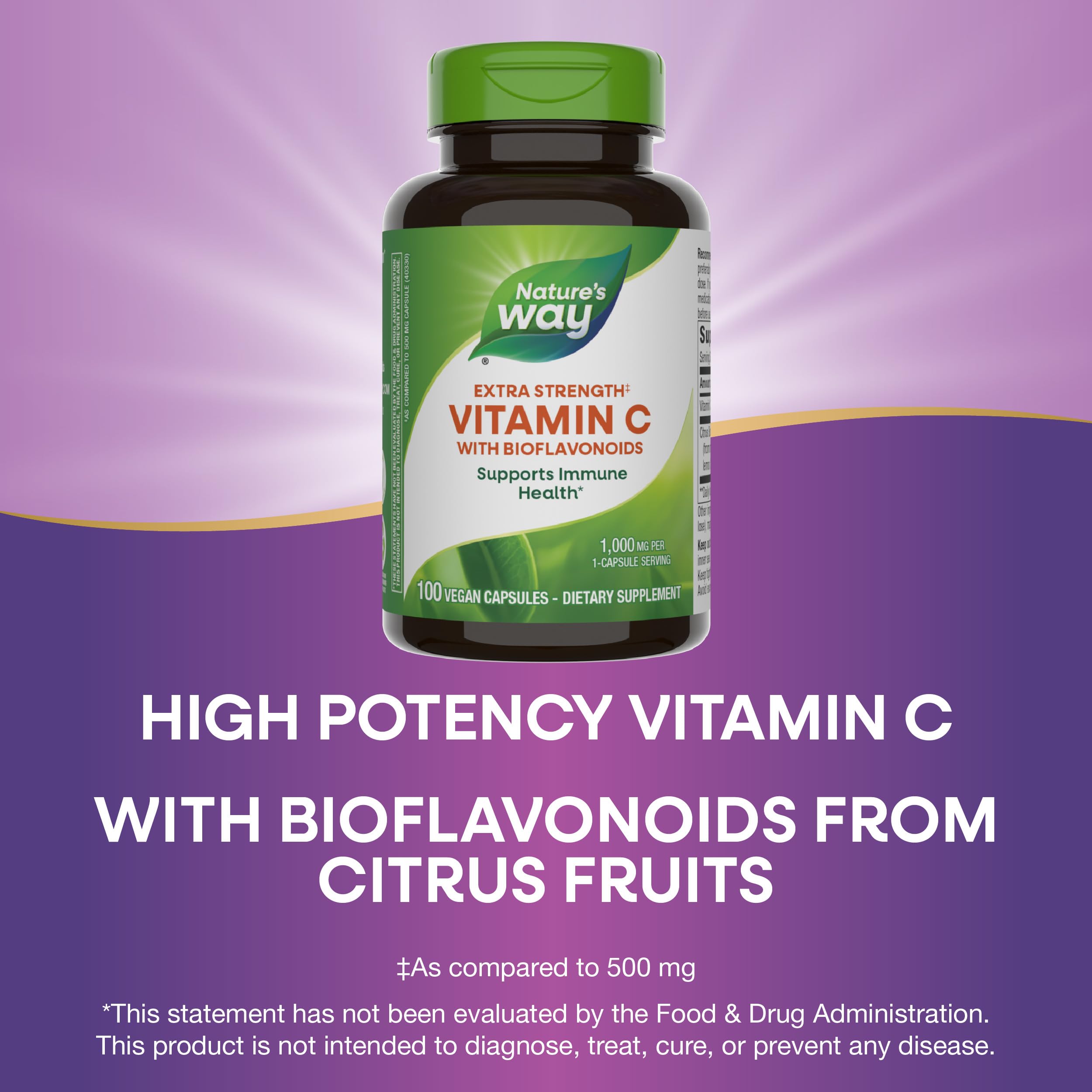 Nature's Way immune support concept graphic suggests daily wellness benefits