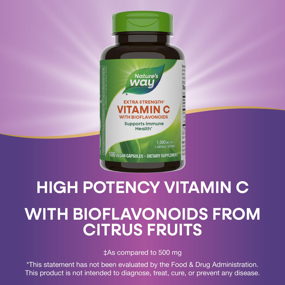 Nature's Way immune support concept graphic suggests daily wellness benefits