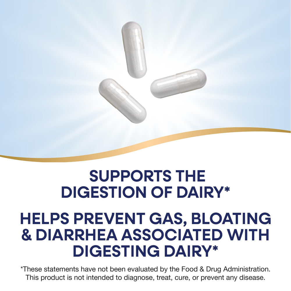 Nature's Way Lactose Defense packaging front, convenient daily dairy aid.