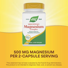 Nature's Way Magnesium Complex bottle pouring easy daily routine