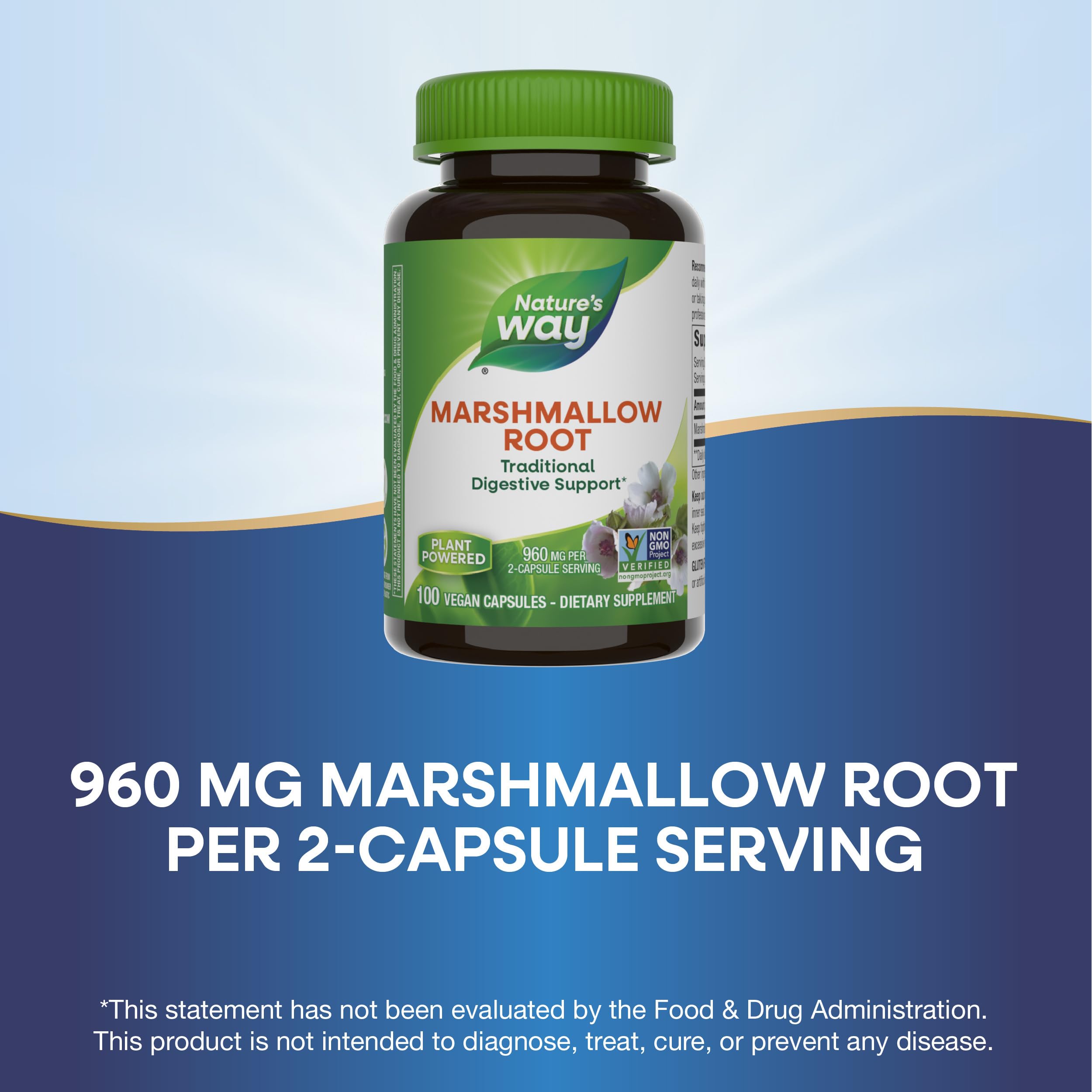 Nature's Way Marshmallow Root no artificial preservatives for a clean label
