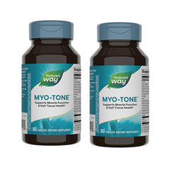 Nature's Way Myo-Tone bottle front view highlighting muscle-supporting formula for active lifestyles.