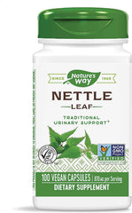 Nature's Way nettle leaf 435 mg bottle front, TRU-ID certified quality for daily wellness.